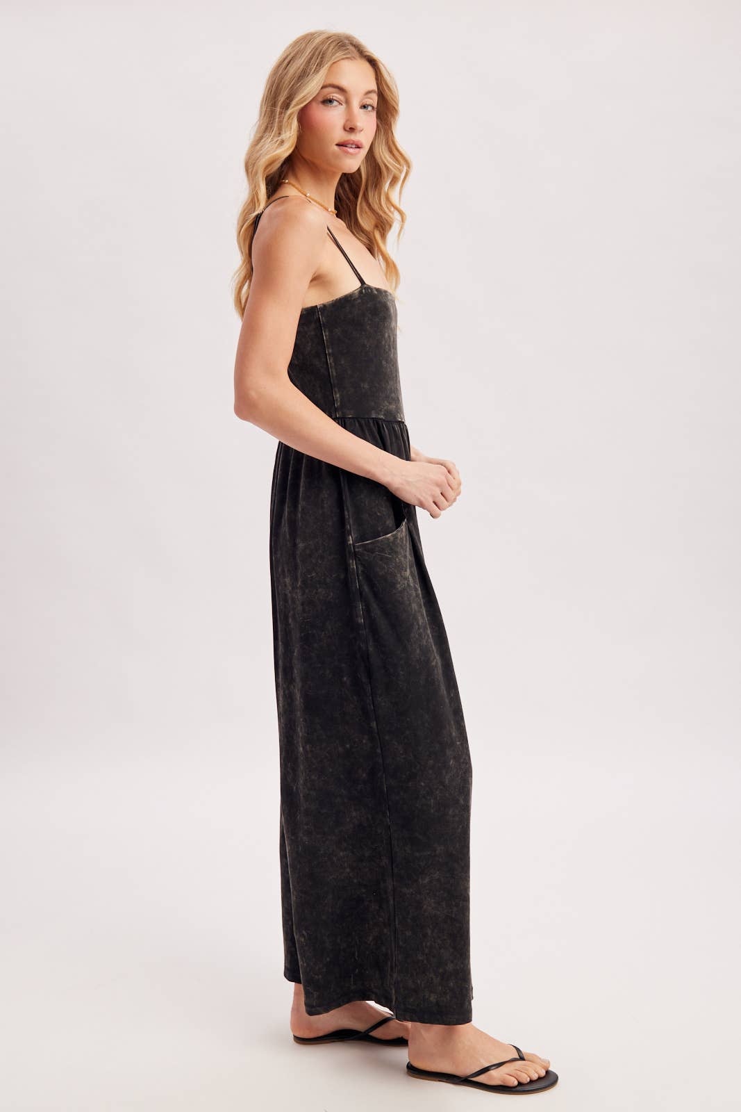 WASHED WIDE LEG JUMPSUIT