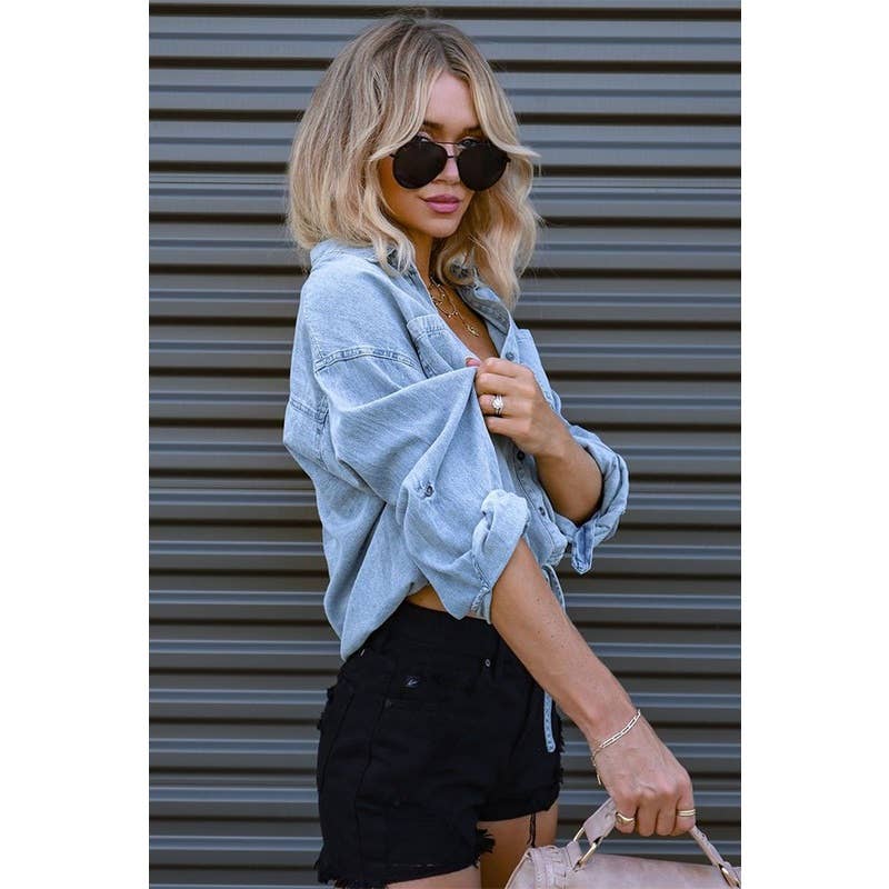 Double Pocket Denim Shirt