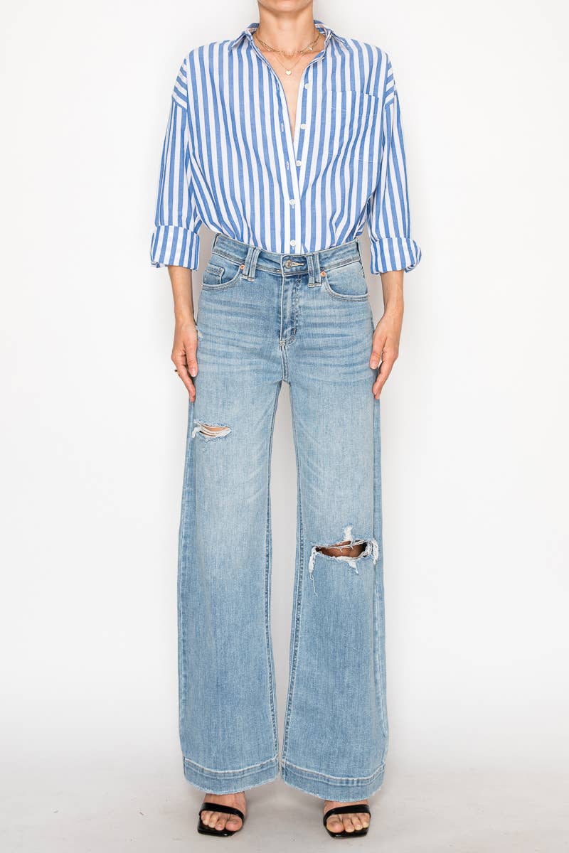 Corset Ultra High Rise Modern Wide Jeans … PREMIUM